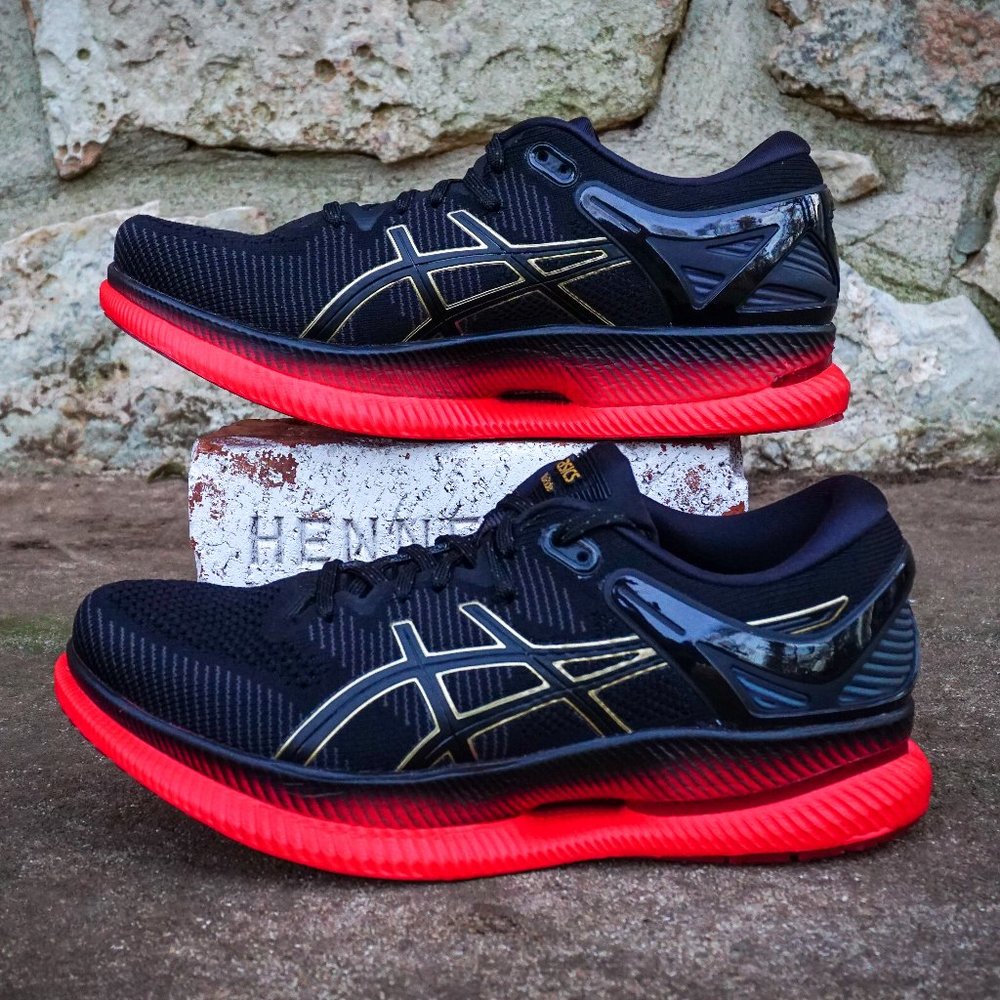 ASICS Women's MetaRide - Running shoes Black Red - Picture 2 of 10